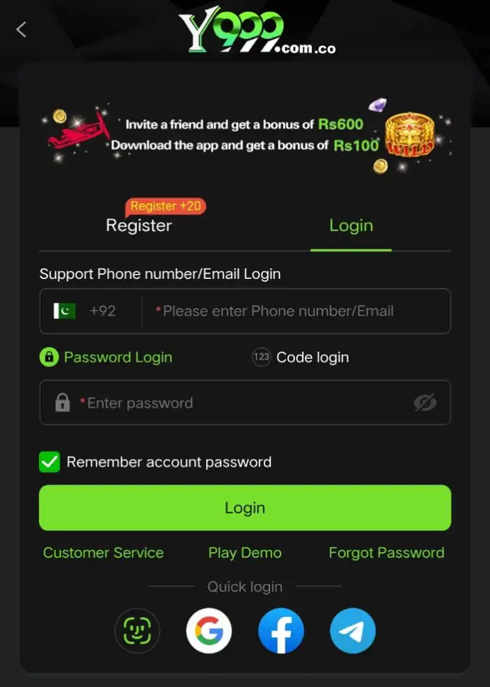 Y999 Login